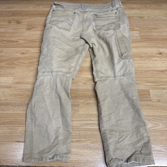 Kuhl‎ Men's Tan Canvas Cargo Hiking Pants - Size 38 x 30 - Picture 6 of 6